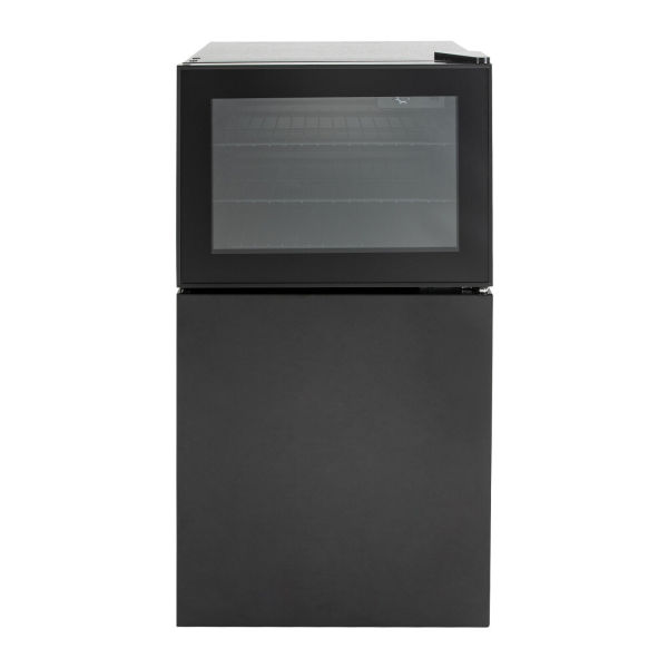 Black Wine Fridge Dual Zone 30 Bottles Wine Cooler Refrigerator Chiller for Red White Wine Champagne