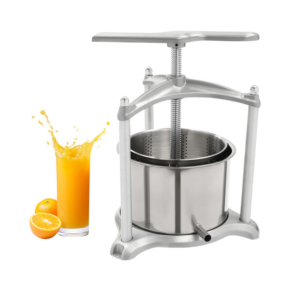 Fruit Wine Press 6L/1.6 Gal Manual Juice Maker Grape Apple Cider Crusher