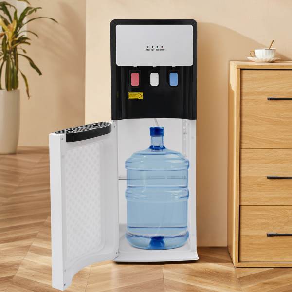 110V White Bottom Loading Water Cooler Dispenser Hot & Cold Standing Water Dispenser Hot and Cold Water Dispenser