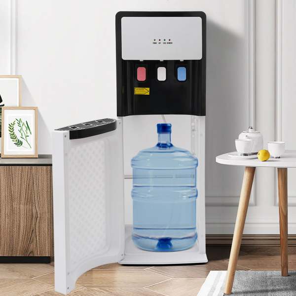 110V White Bottom Loading Water Cooler Dispenser Hot & Cold Standing Water Dispenser Hot and Cold Water Dispenser