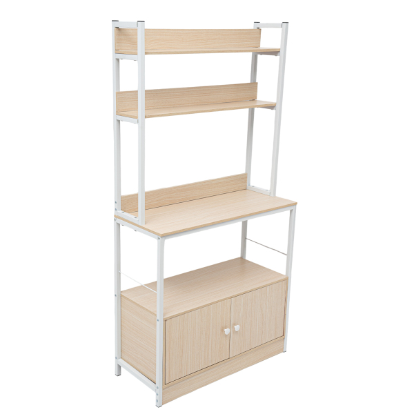 5-Tier Storage Shelf Rack Unit Shelves for Home Office Kitchen White