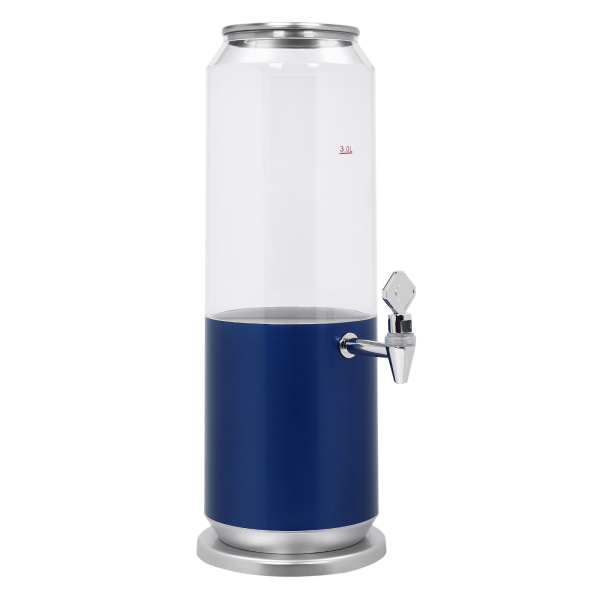 3L Beverage Dispenser, Wine Dispenser Wine Dispenser Non-Slip-EVA, Faucet Switch, Blue