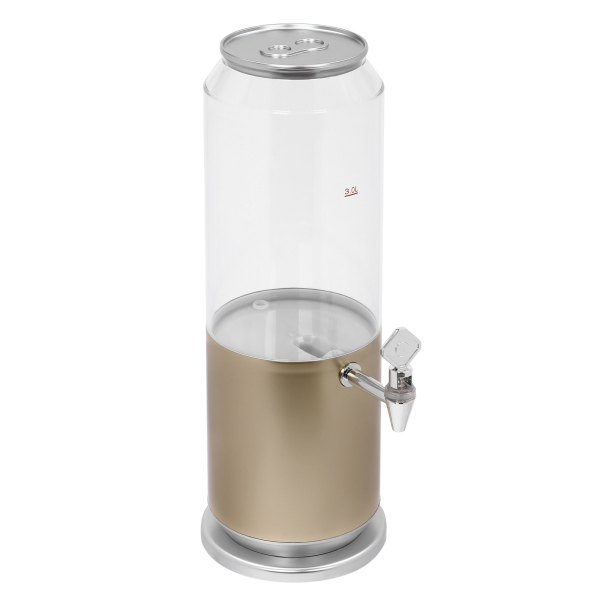 3L Beverage Dispenser, Wine Dispenser Wine Dispenser Non-Slip-EVA, Faucet Switch, Gold