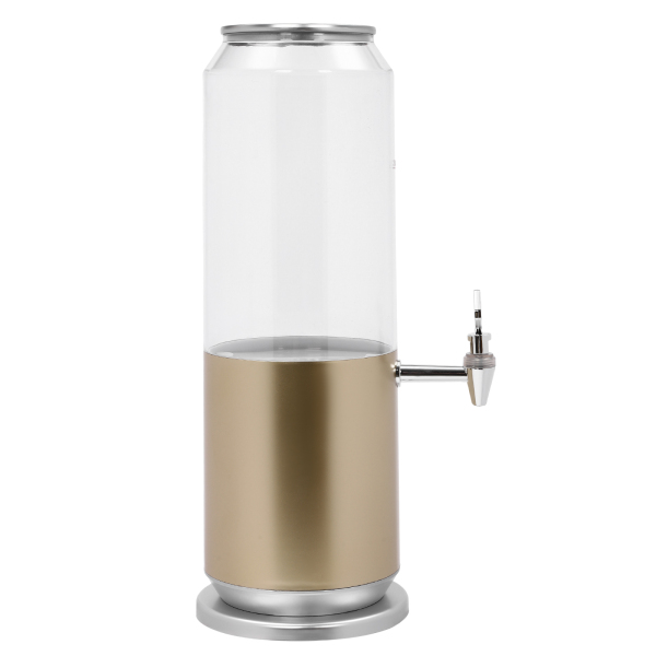 3L Beverage Dispenser, Wine Dispenser Wine Dispenser Non-Slip-EVA, Faucet Switch, Gold