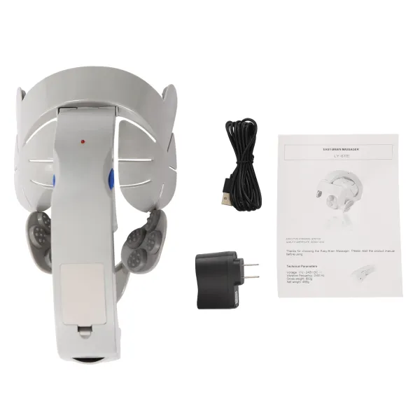 Electric Head Massager Helmet 3 Level Scalp Relax Acupuncture Points Vibration Electric Head Massager Helmet 3 Level Scalp Relax Acupuncture Points Vibration
