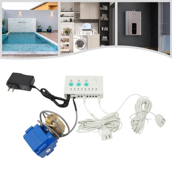 Monitor And Water Leak Detector Home Use With Automatic Shut Off