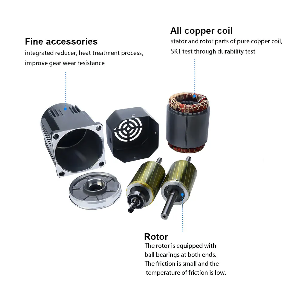 Electric Gear Motor AC 110V 15W 125RPM Single Phase Worm Gear Motor High Torque Deceleration Speed Reduction Motor