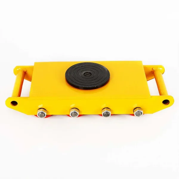 KITNEED 12T Industrial Heavy Duty Machine 8 Rollers Dolly Skate Roller Machinery Mover 360 Rotation Cap