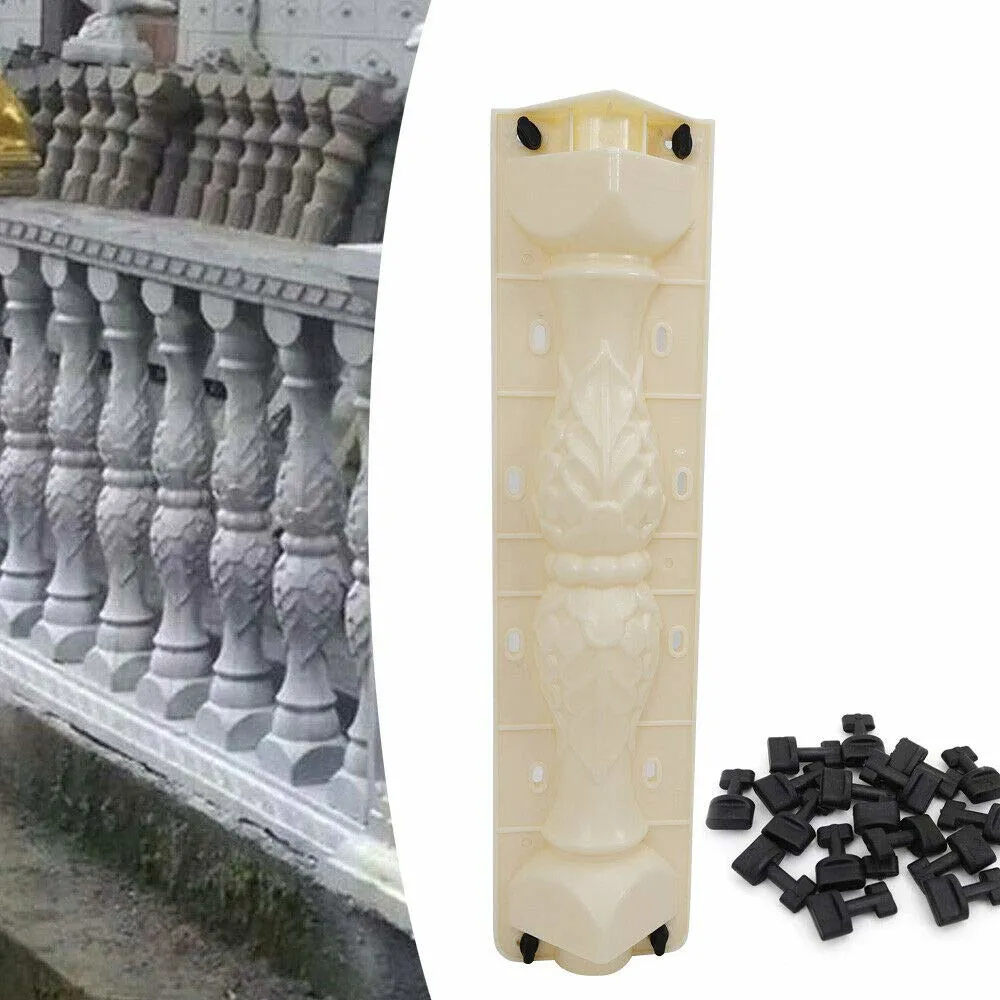 Front Rear Moulds Balustrades Mold for Concrete Plaster Cement PVC Plastic Casting Garden
