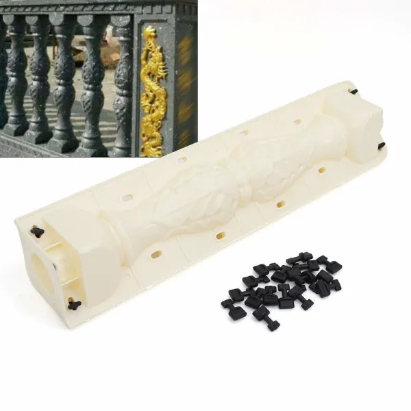 Front Rear Moulds Balustrades Mold for Concrete Plaster Cement PVC Plastic Casting Garden