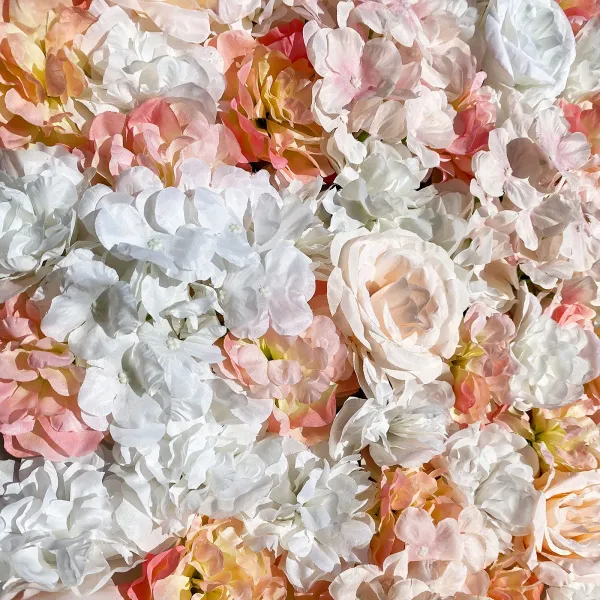 5 PCS Artificial Flower Wall Panels 16 x 24 AFaux Floral Backdrop