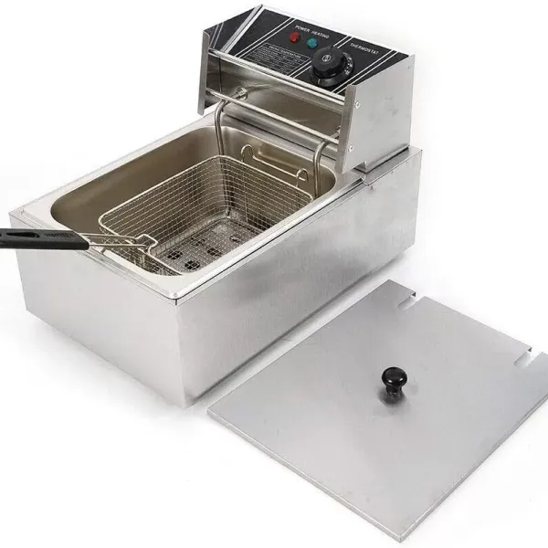 Electric Countertop Deep Fryer 6L 1700W Commercial Stainless Steel ...
