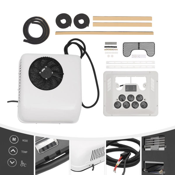 6000BTU 12V Heat & Cool Universal A/C For Caravan Motorhome RV Air Conditioner