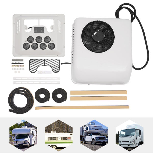 6000BTU 12V Heat & Cool Universal A/C For Caravan Motorhome RV Air Conditioner
