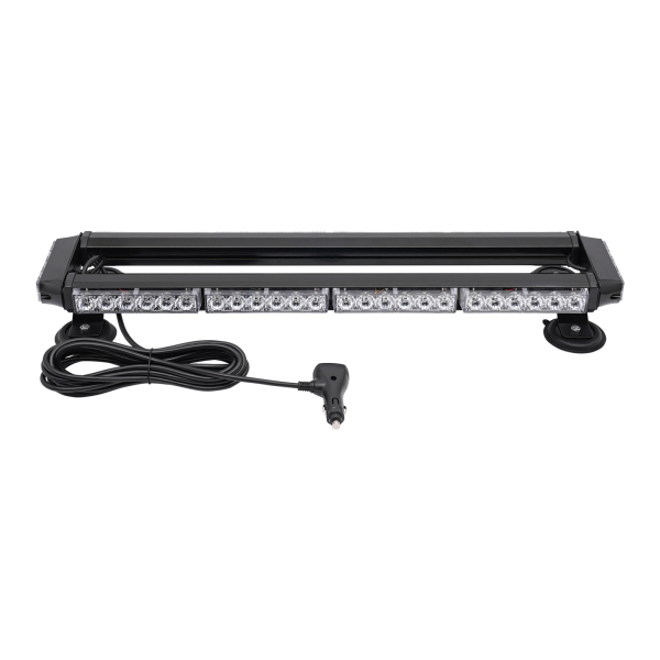 26''Blue LED Emergency Light Bar For Truck, 7 Flash Patterns 56W Blue Police Strobe Flash Light Truck Dash Warning Lamps