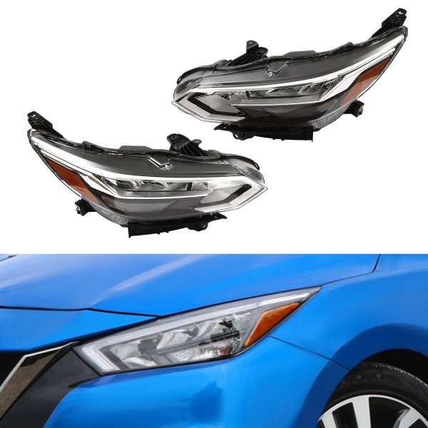 Right and Left Side Headlight, Right and Left Headlight Assembly, LED Headlight For 2020-2022 Nissan Sentra
