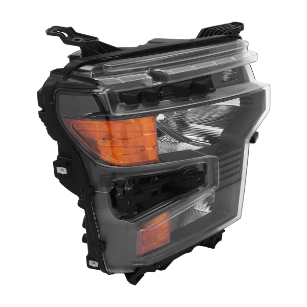 For 2022-2024 Chevy Silverado 1500 w/Black Trim Halogen Headlight Passenger Side, Right Headlight, Passenger Side Headlight