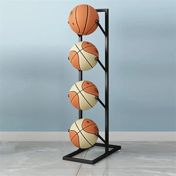 Metal Basketball Storage Rack,Double-Side Basketball Racks for Balls (4 Layer) Metal Basketball Storage Rack,Double-Side Basketball Racks for Balls (4 Layer)