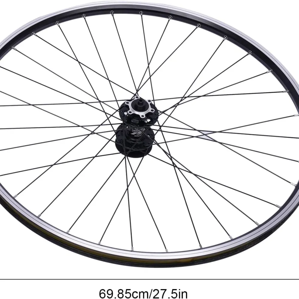 Mountain Bike Wheelset Bike Wheels Aluminum Alloy Rim Disc Brake MTB Wheelset, Quick Release Front Rear Wheels