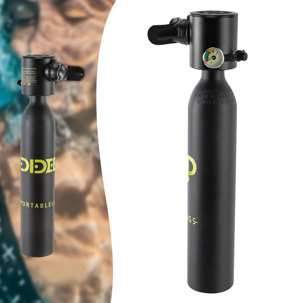 Mini Inflatable Diving Tank for Divers Underwater Breathing Equipment Diving Cylinders with 5-10 Minutes Diving Oxygen Tank